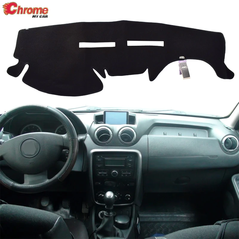 Car Dashboard Cover Dashmat For Dacia Duster Renault 2014 2015 2016 2017 Automobile Dash Mat Sun Shade Pad Carpet Dashmat Cover