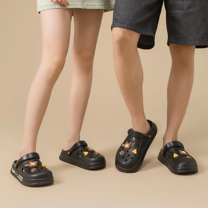 

Cloud Slippers Clogs Men Summer Hole Non Slip Garden Sandals Beach Outdoor Beach House Home Shoes Flip Flops Slides Flat EVA