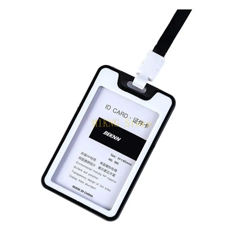 방수 카드 커버 사무실 근로자 슈퍼마켓 직원 최고의 판매를위한 끈이있는 키트