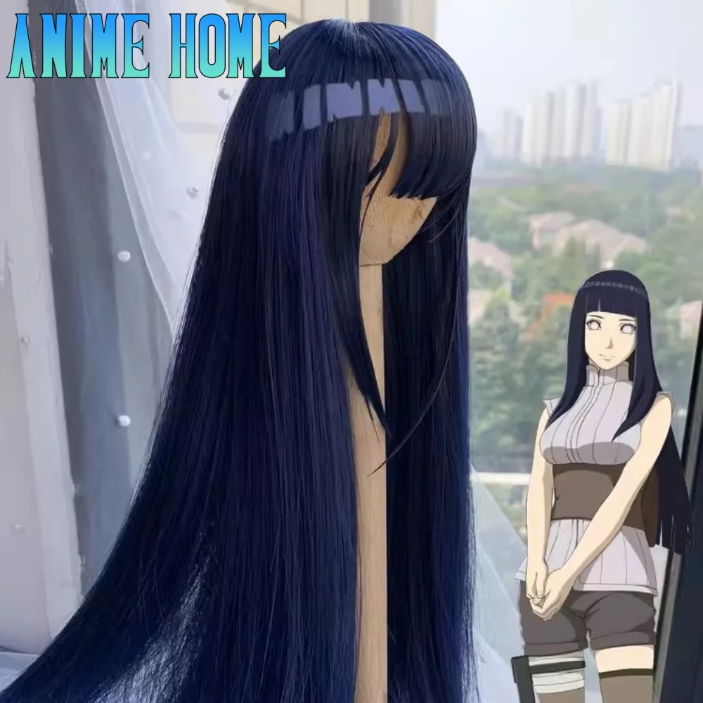 Hot Anime Role Cos Handmade Dark Blue Styling Hair 1/3 1/4 BJD Hair Wig Cosplay KN Gift