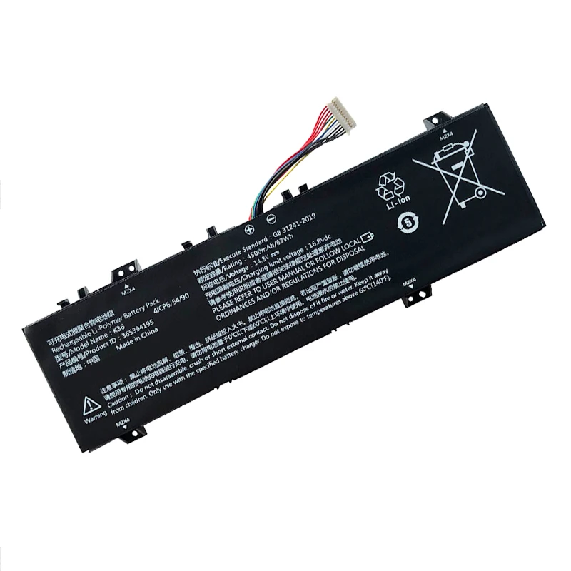 UGB New K36 Laptop Battery For BBEN G17 G16A G16 G16X G156M G16S wizard G2 K36 15RX X36E GB-15X36 Enz X36 N36 K36P X36E-3