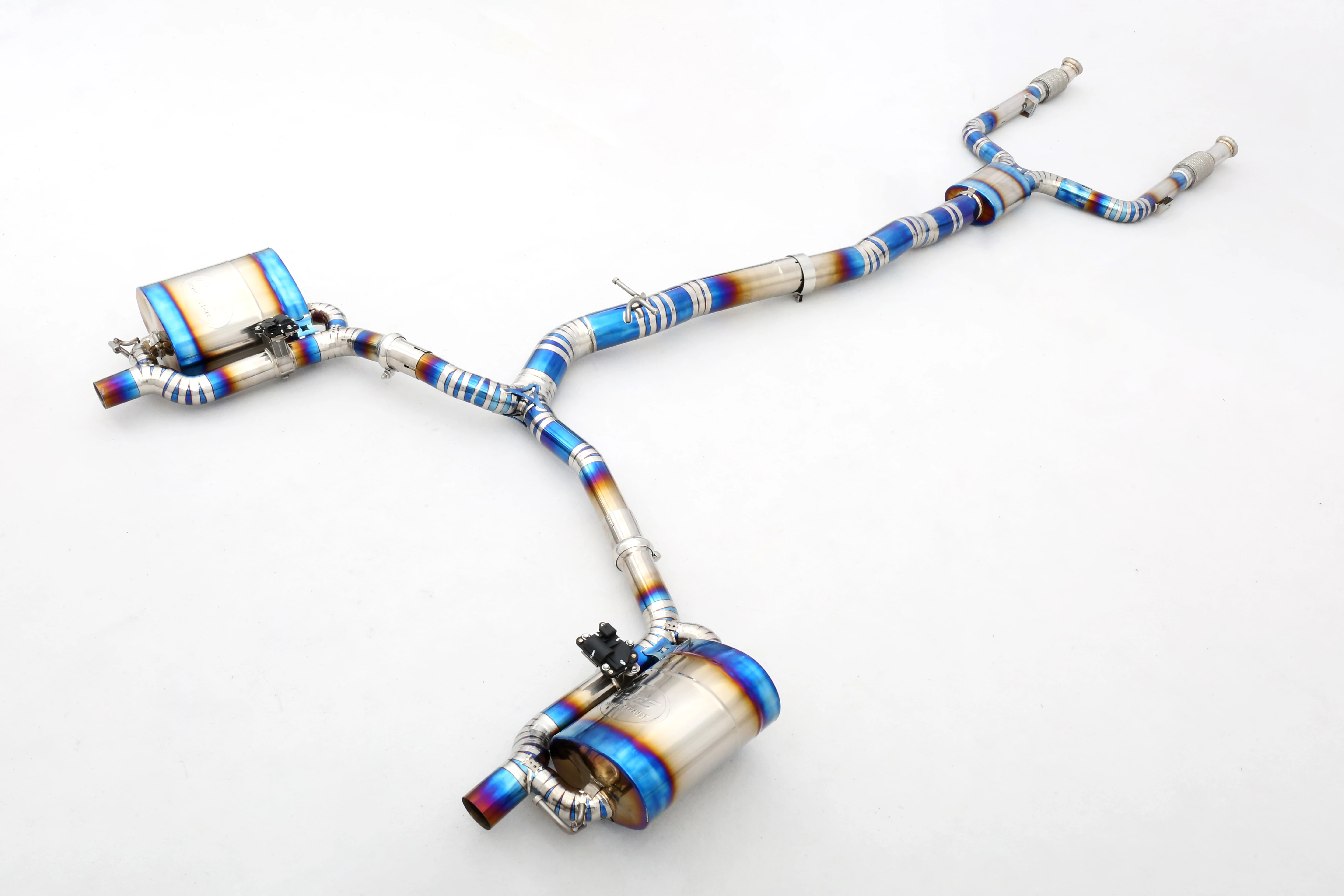 C43 W205/C205 3.0T M276 تخصيص المصنع 304 الفولاذ المقاوم للصدأ/التيتانيوم صمام نظام العادم أنابيب العادم #2