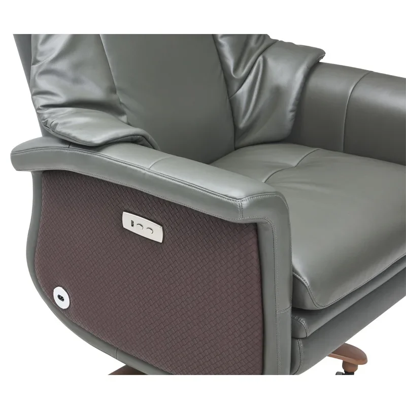 Luxury, electric, executive chair, voice, smart, massage chair, genuine leather, boss