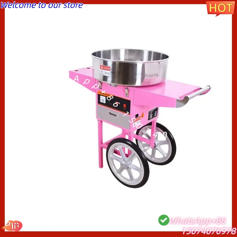 2026 Wholesale Price Professional Electric Sugar Cotton Candy Floss Machine with Cart With Cover