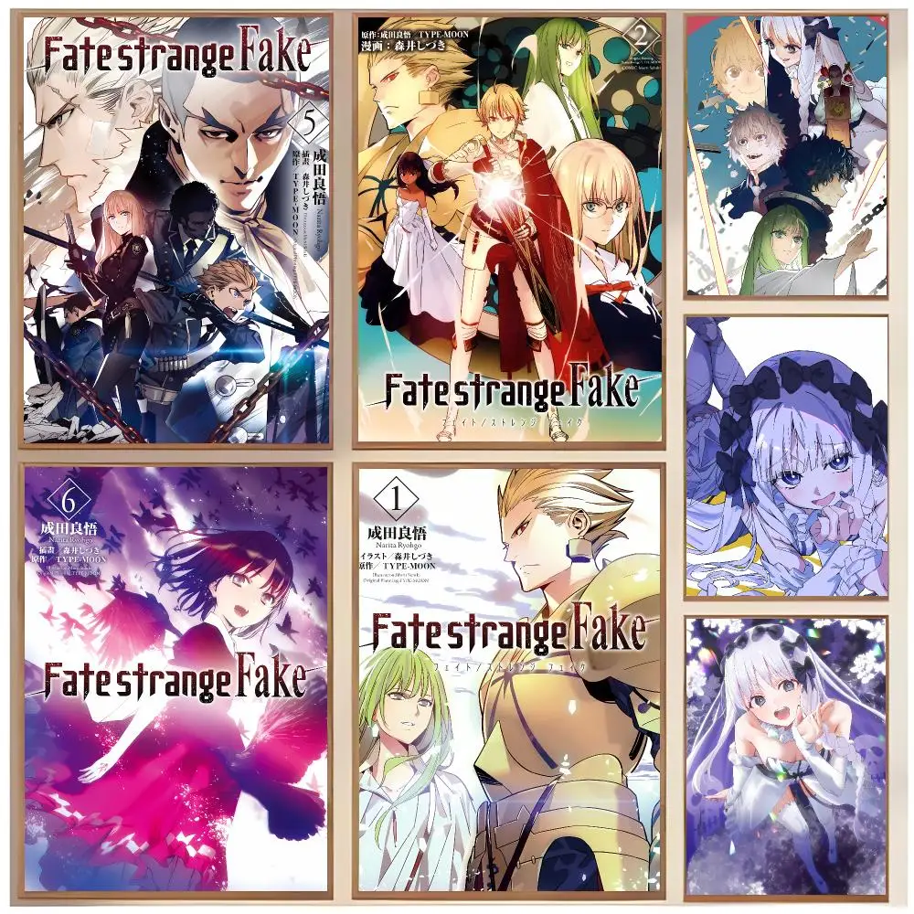 Fate Strange Fake Anime Fantasy F-Fate Strange Fake Poster  Classic Home Interior Design & Modern Wall Decor Art Collection