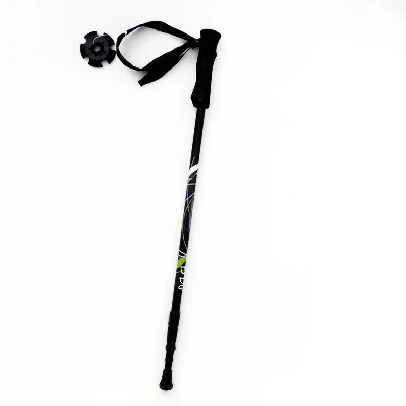 

New Outdoor Walking Stick Three-section Straight Handle Ultra-light 160g Walking Stick Full Carbon Fiber