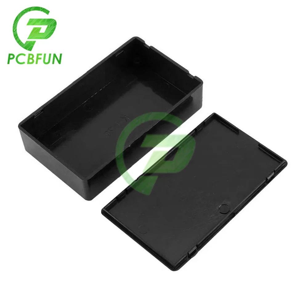 1pcs Plastic Cover Electronic Project Instrument Enclosure DIY Box Shell Case Power Junction Box Housing Black White 100x60x25mm