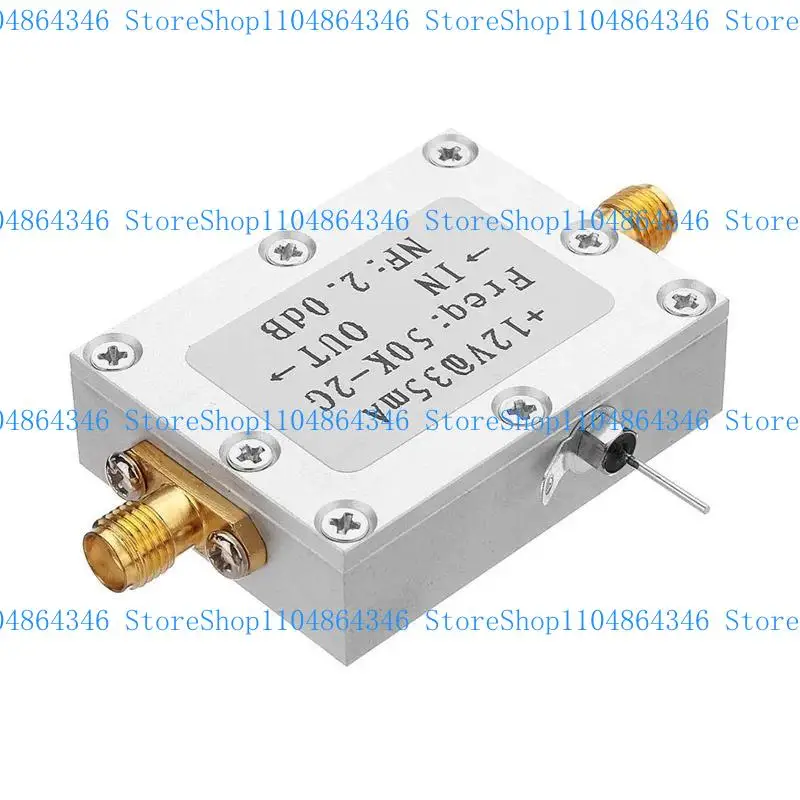 5ASD RF Amplifier 50K-2GHz Low Love Amplifier Sciper Recever Broadband 31dB ربح