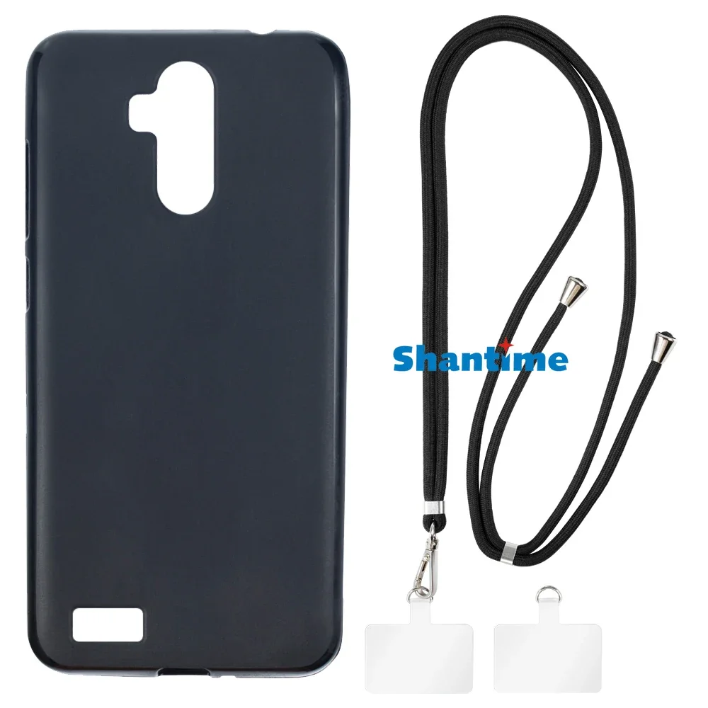 Suitable for Leagoo M9 Pro Case + Ajustable Neck/Crossbody Lanyards and Spacers, Silicone TPU Cover