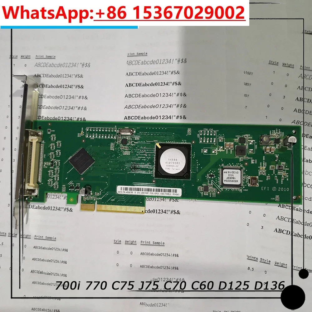 45092765 700i 770 C75 J75 C70 C60 D125 D136 For Xerox Server Printing Connection Color Card