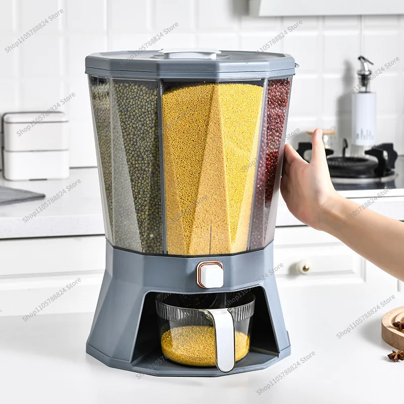 For grains and grains, press the sealed tank, household moisture-proof and insect-proof plastic rice storage bucket