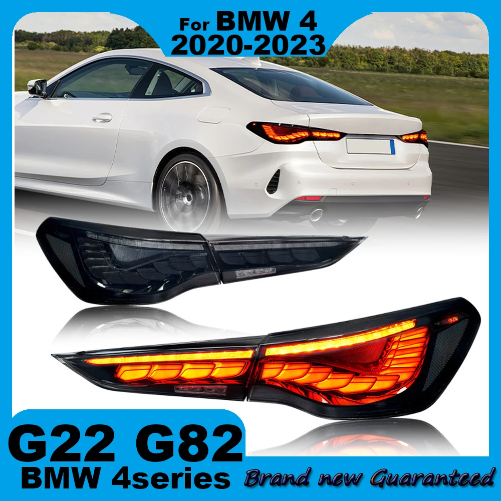 2PC Taillight Assembly For BMW G22 G82 4 Series 2021-2022 2023 420i 430i M440i LED Taillight Upgrade Latest Design Accessories
