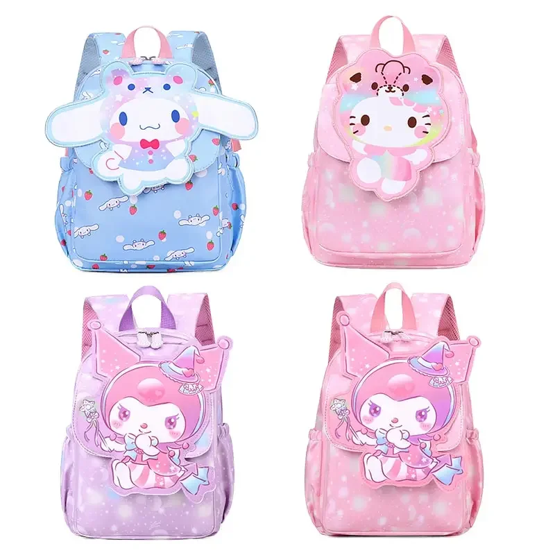 

Sanrioed Anime Hello Kitty Kuromi Cinnamoroll Backpack Cute Children Schoolbag Cartoon Student Shoulder Bag Gift