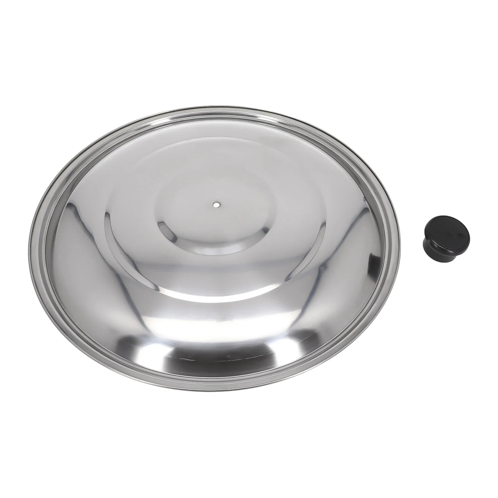 Wok Pan Pot Lids Stainless Steel Lid Replacement Round 32/34/36/38/40cm Cookware Parts Kitchen Cooking Acceessories