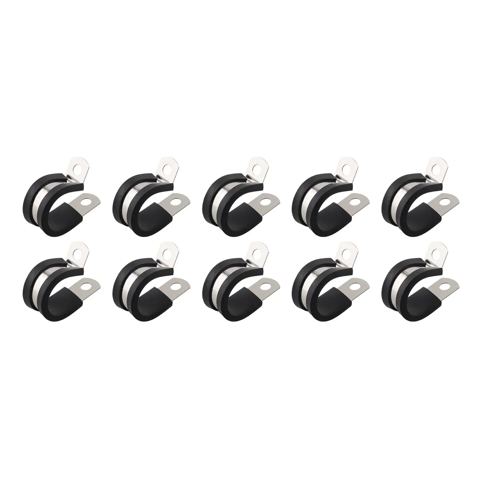 Practical Pipe Clamps Rubber Lined EPDM Electrical Engineering Fixed Hose Mechanical Mounting Pneumatics Kitchen
