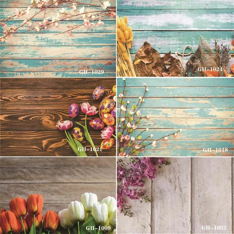 SHUOZHIKE Art Fabric Photography Backdrops Wooden Planks  Theme Photography Background  # GH200415-01