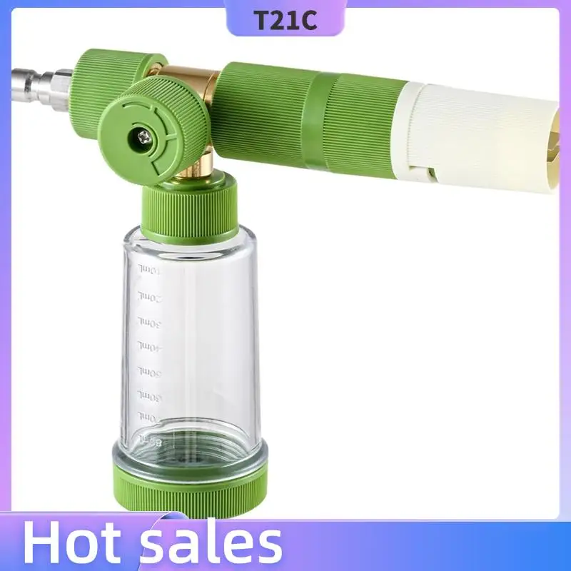 

T21C Пенная пушка для мойки высокого давления с быстроразъемным разъемом 1/4 дюйма Подходит для большинства аксессуаров для мойки автомобилей Инструменты для чистки автомобиля