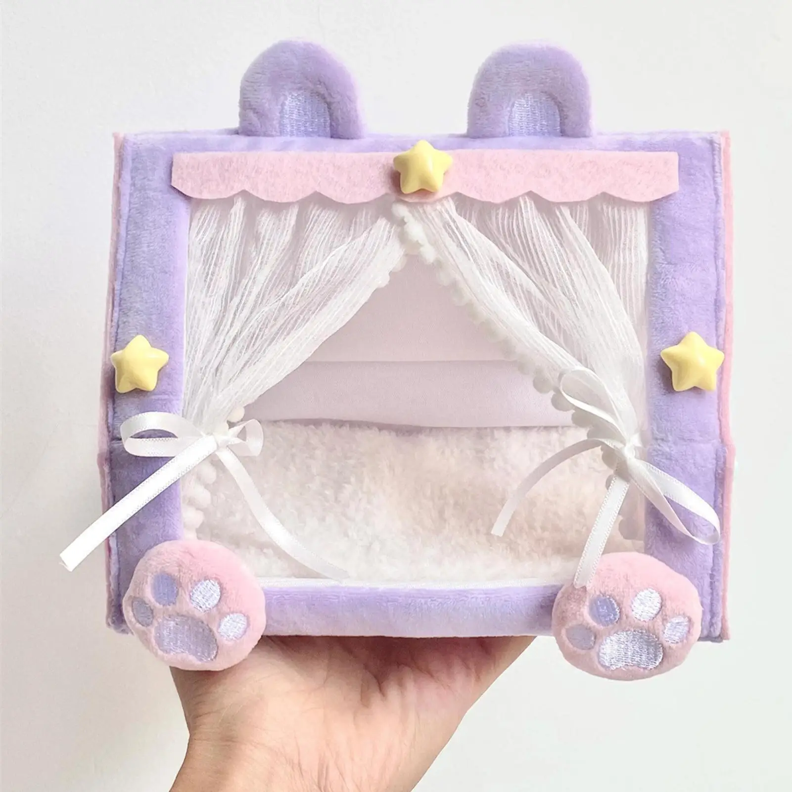 Babypop wieg tent huis miniatuur speelset cadeau voor kinderen meisjes peuters fantasiespel kinderkamer woonkamer speelgoed