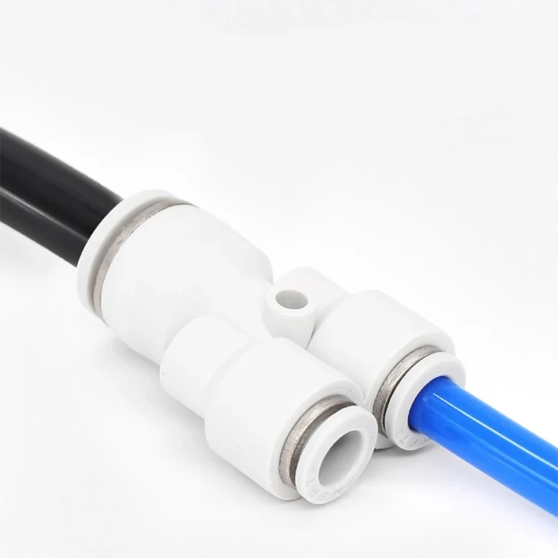 1PCS Pneumatic Y-type 3-way Quick Push-in Connector PY Tee Quick Connect Plastic Tee Adapter Quick Plug Pneumatic Tee