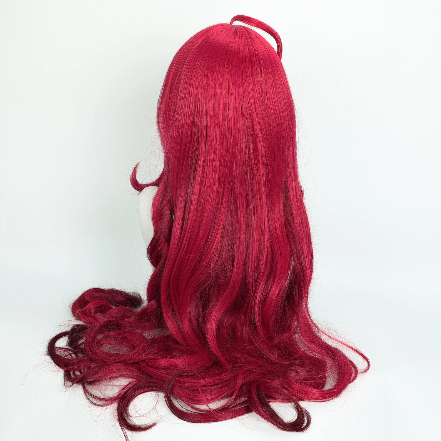 Парик для косплея Ninfu 100 см, длинный аниме-игровой парик Arknights Ombre, розово-красный градиент, синтетический парик с челкой, волнистый парик для косплея, женский