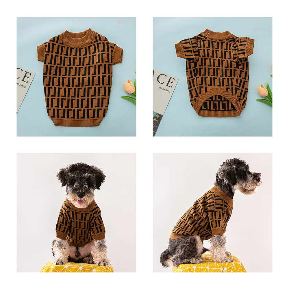 New Trend Brand French Bulldog Pomeranian Cat and Dog Clothes Small and Medium-sized Dogs Winter Warm High Elastic Pet Coat