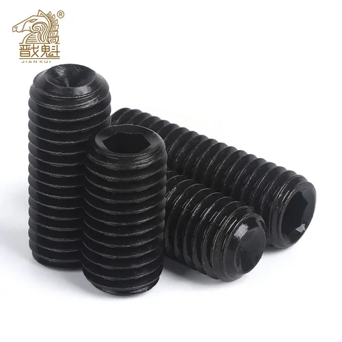 Imagen 2 del producto Juego de tornillos hexagonales de acero inoxidable 304, Perno de copa Allen, color negro, grado 12,9, M2, M2.5, M3, M3.5, M4, M5, M6, DIN916, 50 unidades