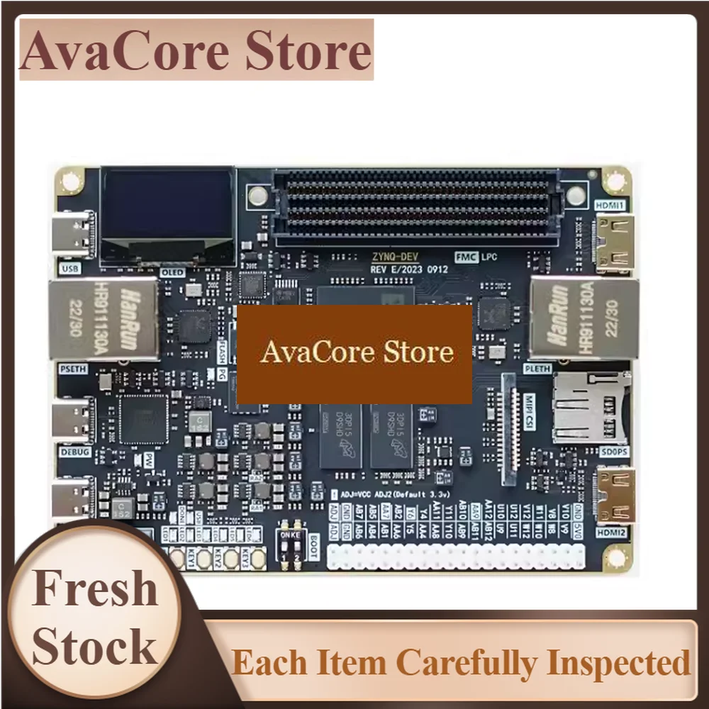 Плата разработки AvaCoreFPGA ZYNQ7000 XC7Z020, совместимая с Zedboard, с FMC, LPC, двумя гигабитными портами Ethernet, двумя HDMI-выходами, SD и гироскопом.
