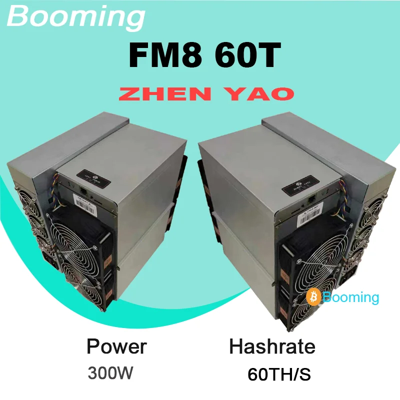 2024 ZHEN YAO FM8 60T FTM Coin Miner 300W 60Th/s Better Than KS2 Mining Machine Ready to ship