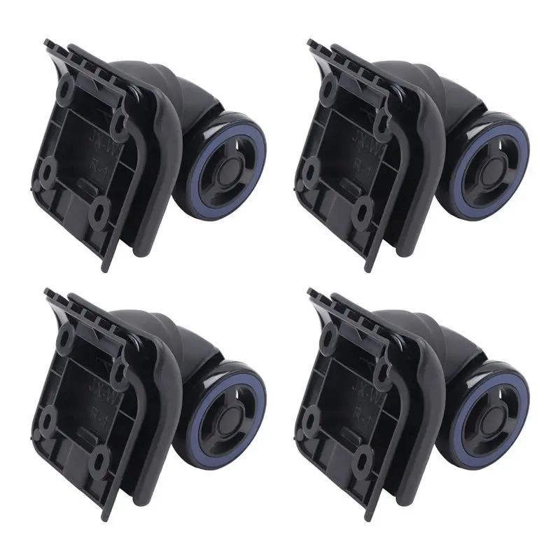 Easy Use 4Pcs Luggage Wheels Suitcase Double Row Roller Hardware Repairing Kit Heavy Duty Wheels 360° Spinner Casters