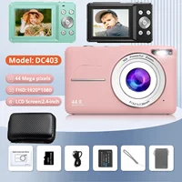 Cámara digital HD 1080P de 2,4 pulgadas, cámaras recargables con Zoom 16x, cámara compacta de 44MP para niños, cámara para principiantes