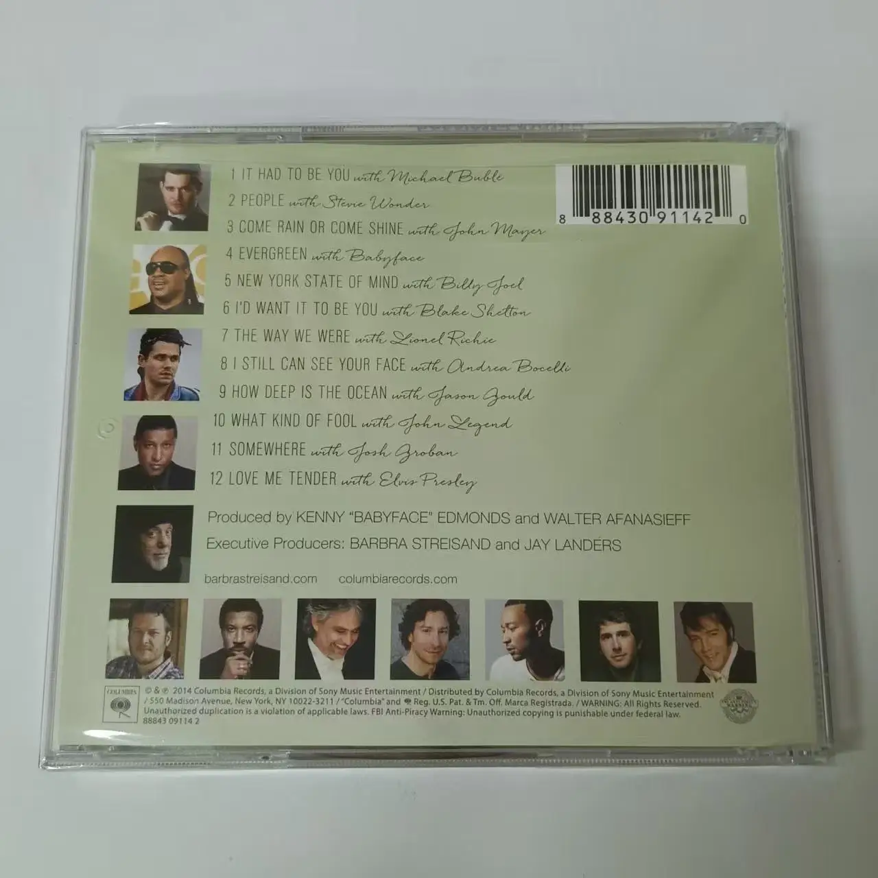 Barbra Streisand Partners Music CD أعظم الزيارات ألبوم الموسيقى سجل تأثيري وكمان سيارة صندوق الموسيقى موسيقى الحفلات #2