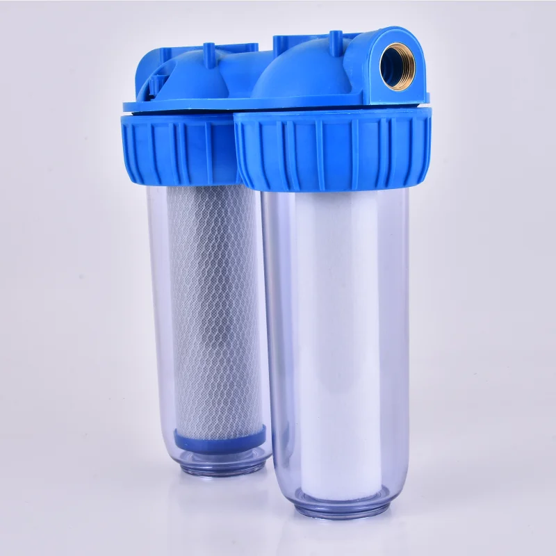 10-inch two-stage two-stage transparent bottle Italian pre-filter household kitchen tap water pipeline filter water purifier