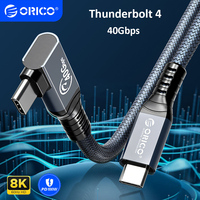 ORICO 40Gbps Type C Displayport Cable Thunderbolt 4/3 Compatible HD 8K60Hz PD100W Fast Charge USB4 Extension Data Transfer Line