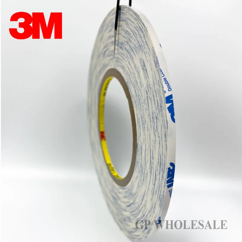 

4mm* 50M 3M 9448A White Double Sided Adhesive Tape Sticky for iphone/ipad Mac, Phone Touch Screen Glass Display Cable Assemble