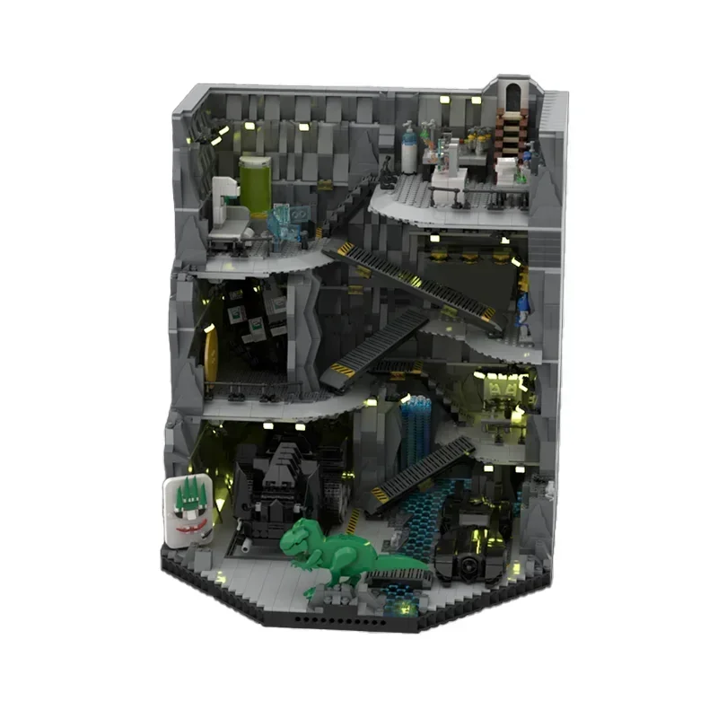 Popolare Hero Movie Modello Moc Mattoni da costruzione BatCave Dark Knight Tecnologia Blocchi modulari Regalo Giocattoli di Natale Set fai da te Assemblaggio