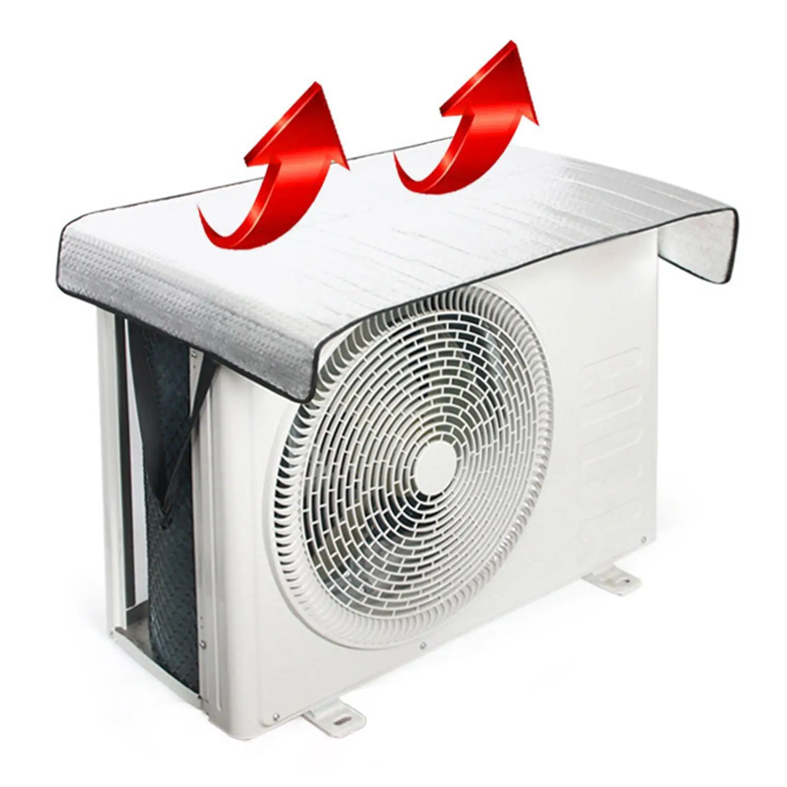 Aluminum Film Air Conditioner Outer Cover Rain Protection Sunshade for Air Conditioning Installation