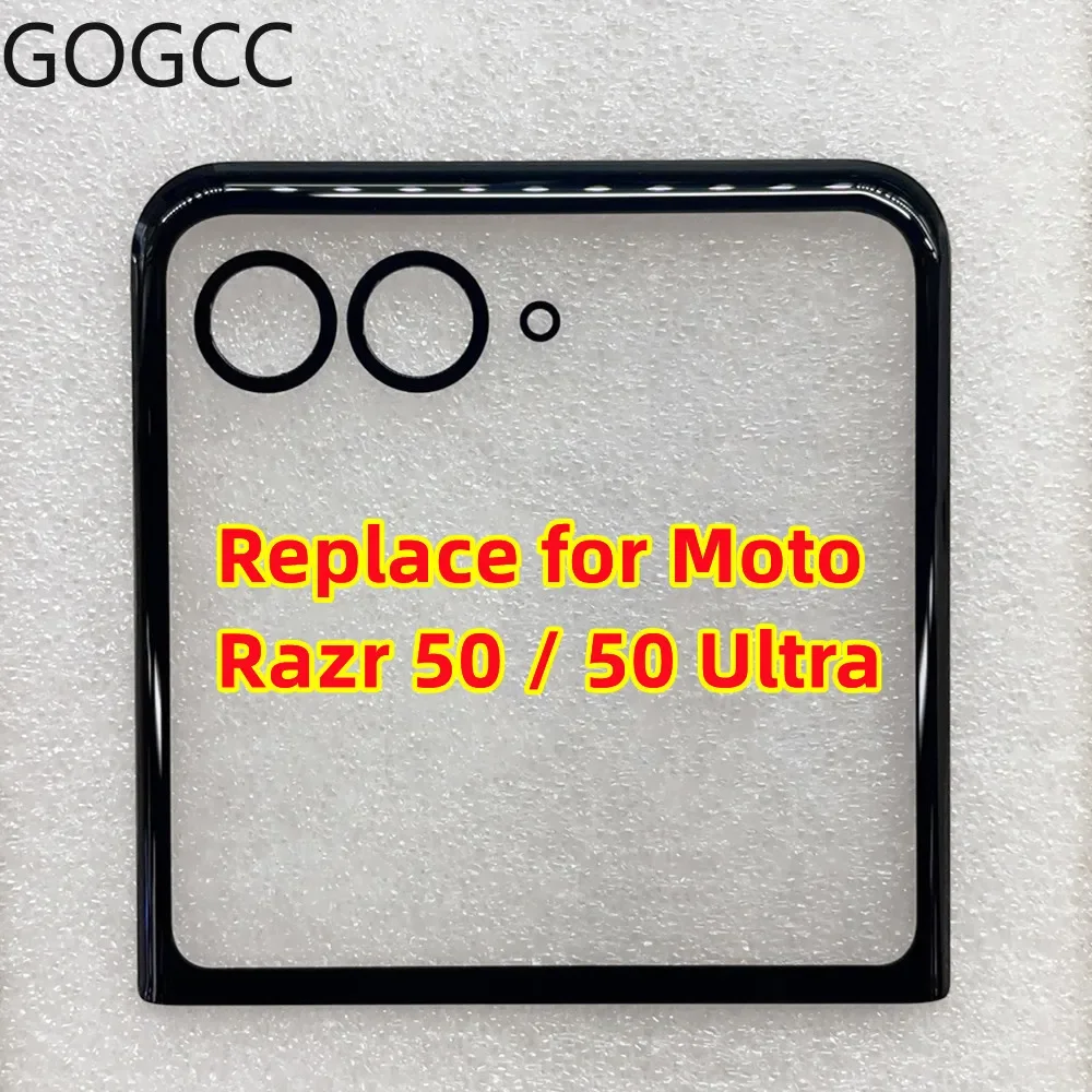 Repair Front Glass Screen + OCA For Motorola Moto Razr 50/ 50 Ultra XT2451 XT2453 Outer LCD Display Touch Lens Cover Replacement