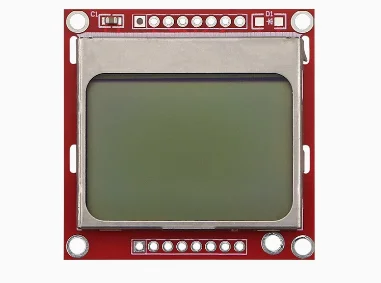 1 Uds. Placa ROJA 84X48 5110 módulo LCD con retroiluminación con adaptador PCB LCD5110