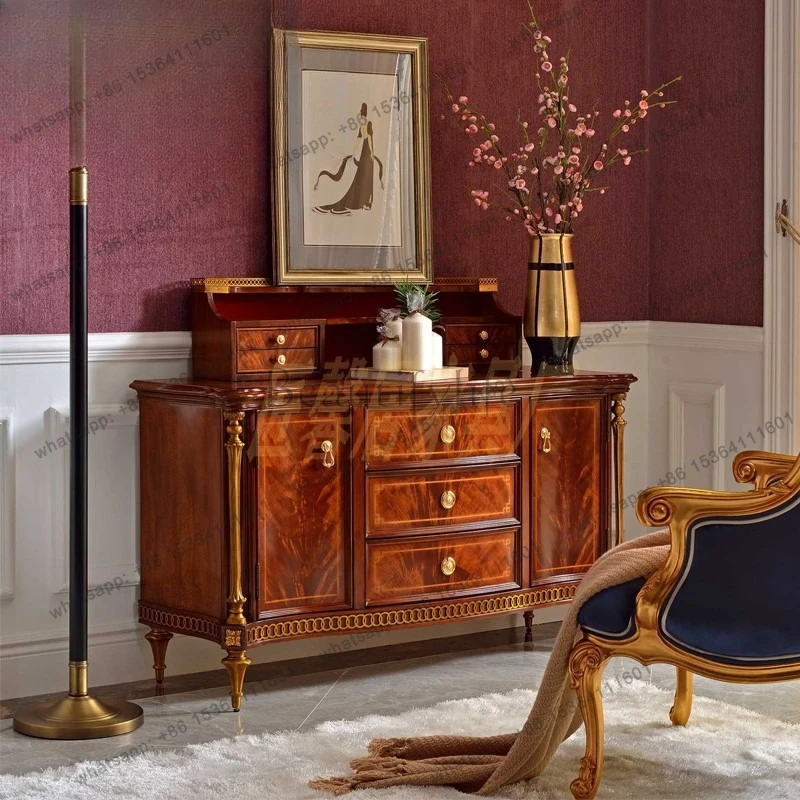 

D06 Entrance cabinet solid wood master bedroom dressing table luxury dressing cabinet