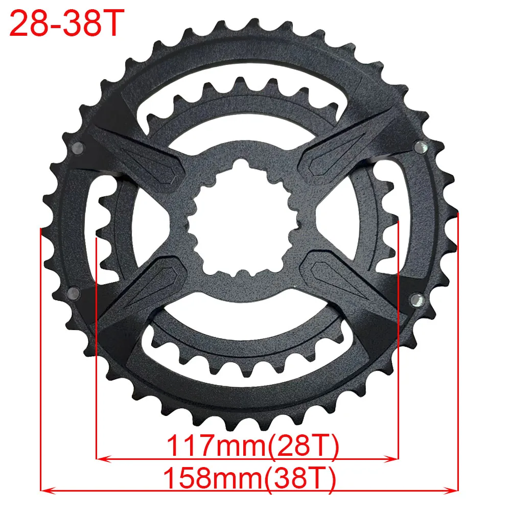 MTB Mountain bike Double chainring 28T 38T Double Chain Wheel Direct Mount Sprocket For 9 10 11 v Speed GXP Crankset Chain Ring