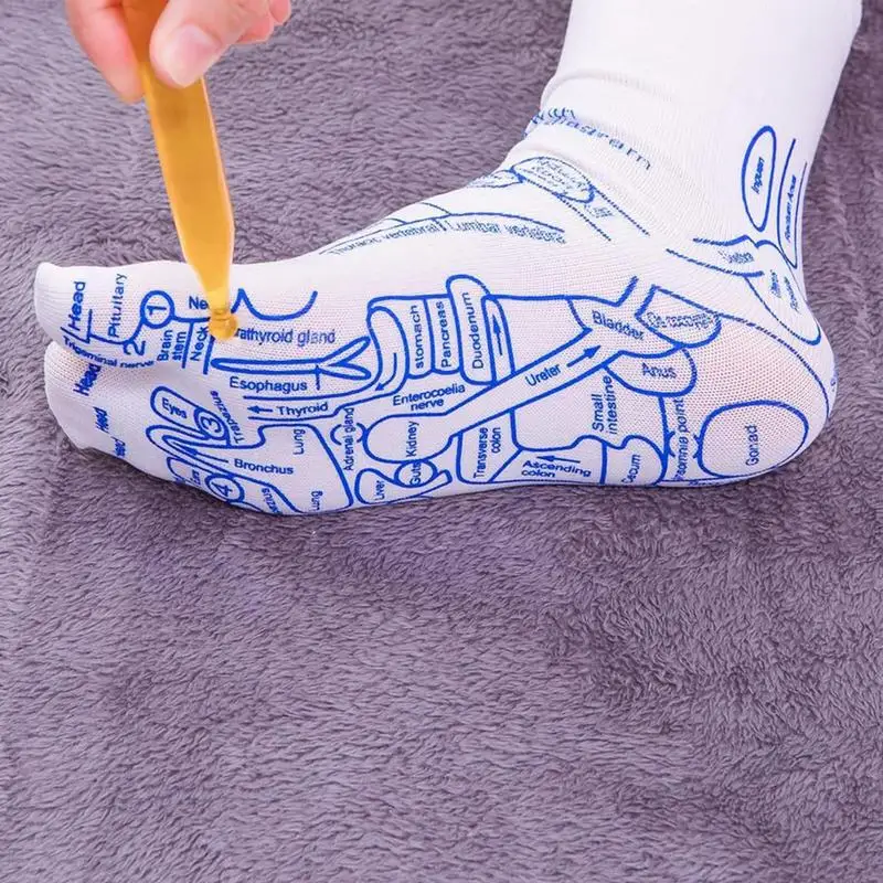 Reflexology Socks For Women Reflexology Foot Massage Socks Aches Relief Remedy For Foot Massage Physiotherapy Sock Dropshipping