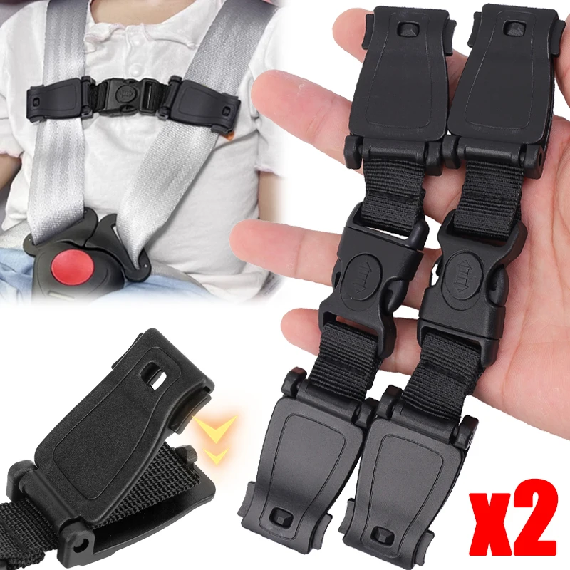 Car Child Safety Seat Belt Shoulder Belt Positioning Buckle Fixer Adjuster Baby Stroller Chest Buckle Locks Buckle Accessories