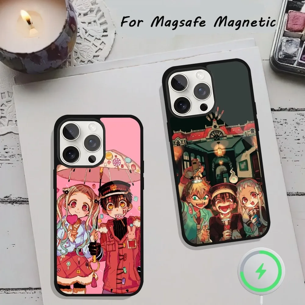 Toilet bound Hanako Kun Anime Phone Case  For iPhone 15 12 13 14 11 Pro Plus Max Magsafe Magnetic Wireless Charging shell