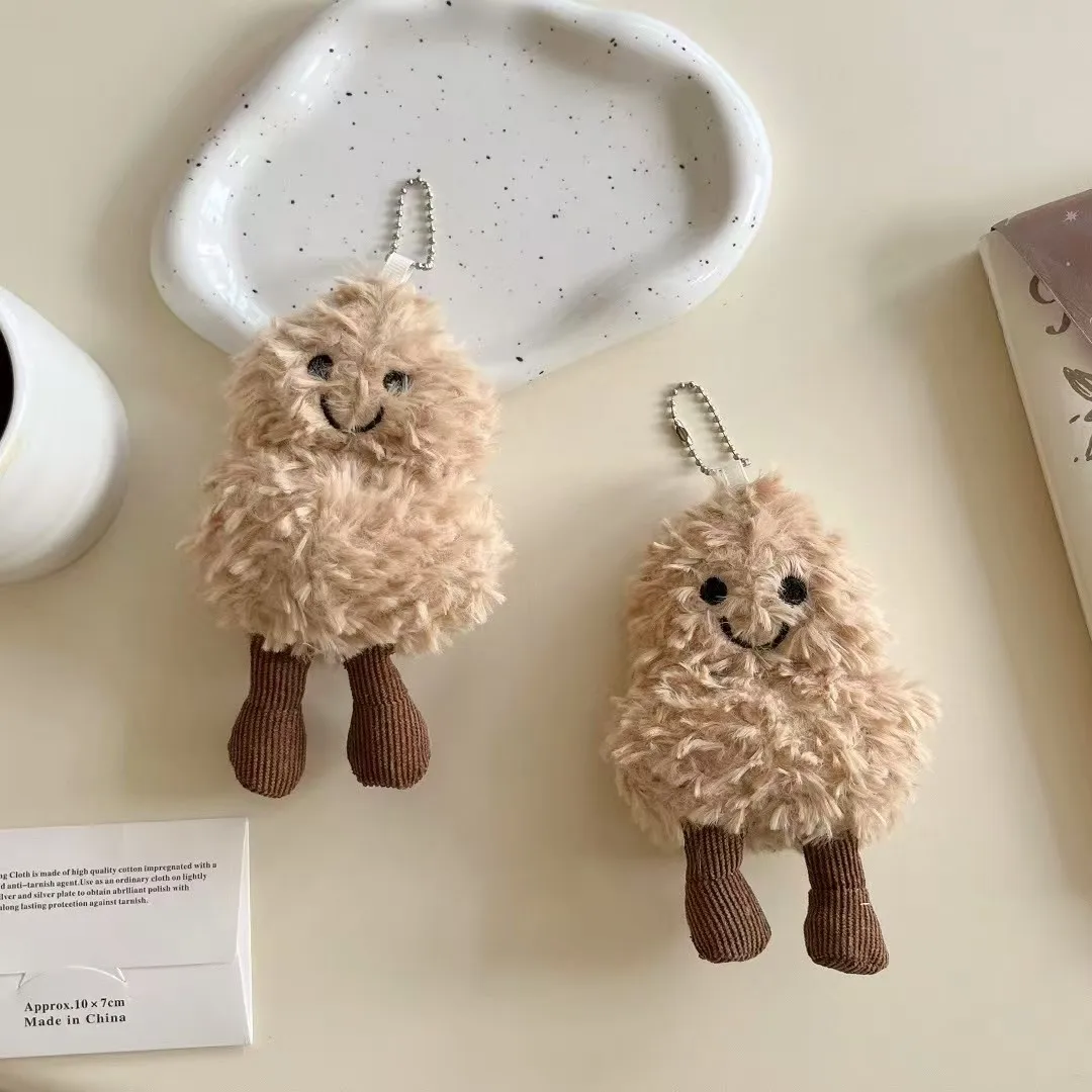 Funda de auriculares de felpa suave con diseño de cacahuete, superventas, para AirPods Pro 3, 4, 3, 2, 1, Pro 3, Pro 2, cubierta de dibujos animados de piel para auriculares