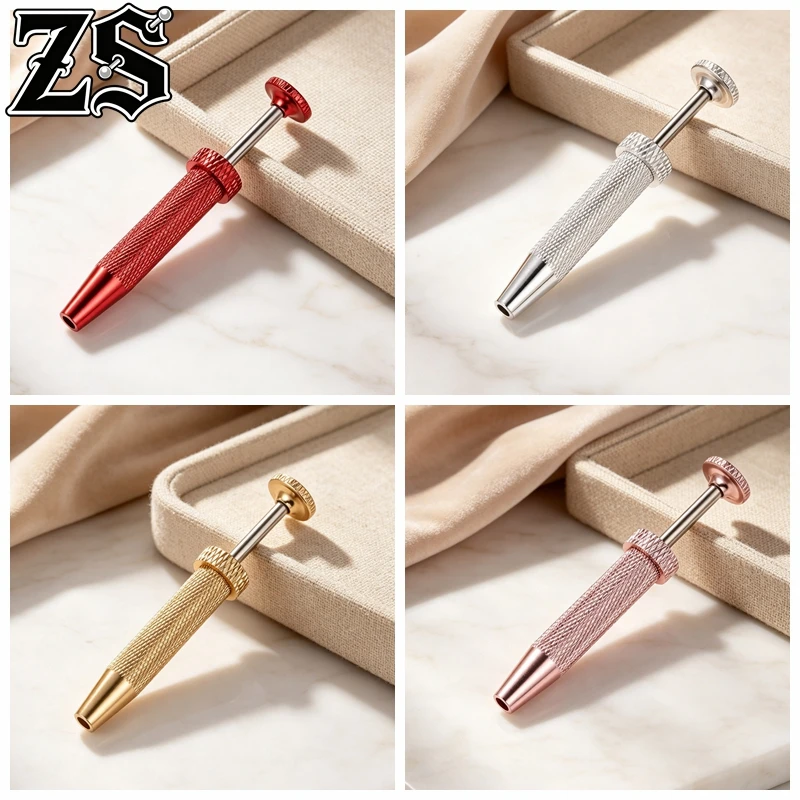 ZS 1 PC Stainless Steel Four Claws Beads Pick-up Tool Zircon Jewelry Non-slip Holder Tweezer Body Piercing Catcher Grabber Tools