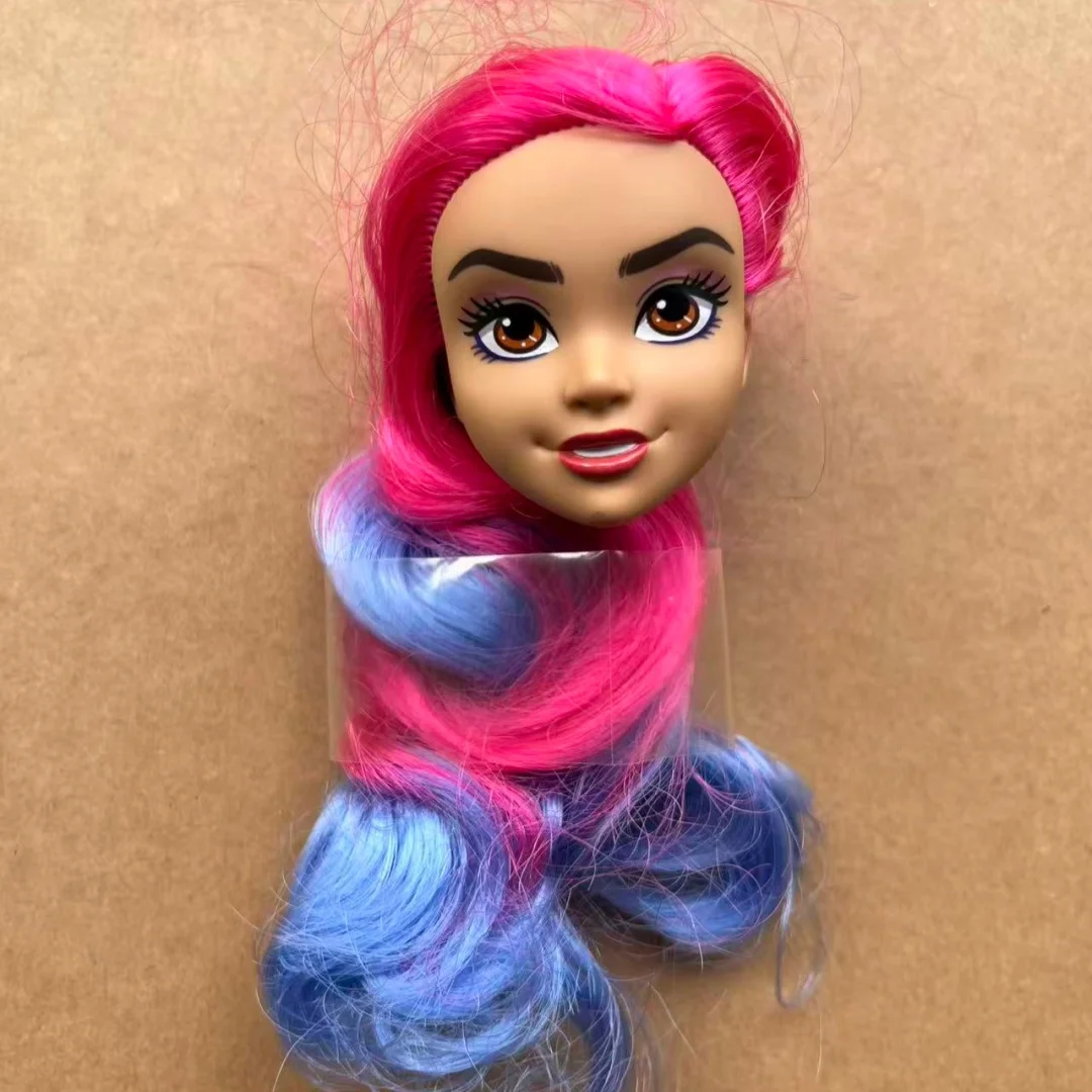 Disney 1/6 Princess Doll Head Parts DIY Dressing Doll Accessories Collectible Gift Toy Doll Heads Rare Face Doll Parts