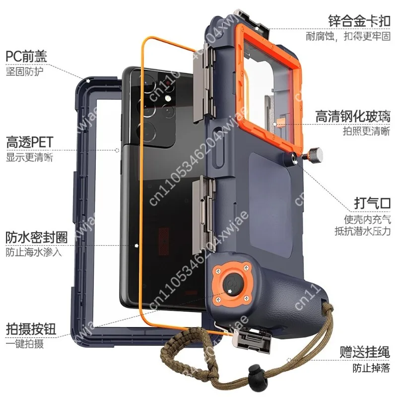 IP68 Rated Waterproof Phone Cover, Multi-Function Protective Case for Underwater Photography and Outdoor Activities