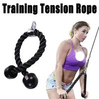 Portable Triceps Pull Down Rope Heavy Duty Stable Fitness Attachment Cable Nylon Muscle Training Biceps Rope Fitness Equipment