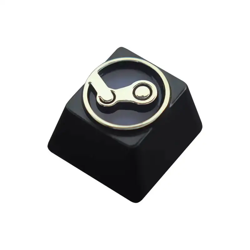 Customized Game Peripheral Logo Icon Mechanical Keyboard Zinc Aluminum Alloy Metal Personalized  Translucent Keycap Key