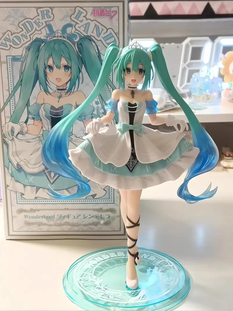 在庫あり本物のオリジナル-tatio-初音ミクおとぎ話ワンダーランドフィギュアシンデレラミク模型玩具グッズ装飾品ギフト
